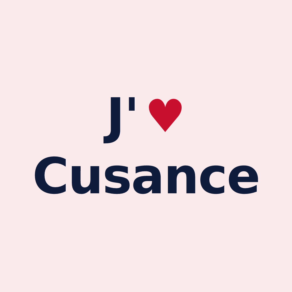 Magnet personnalisé Cusance — design J'aime Cusance