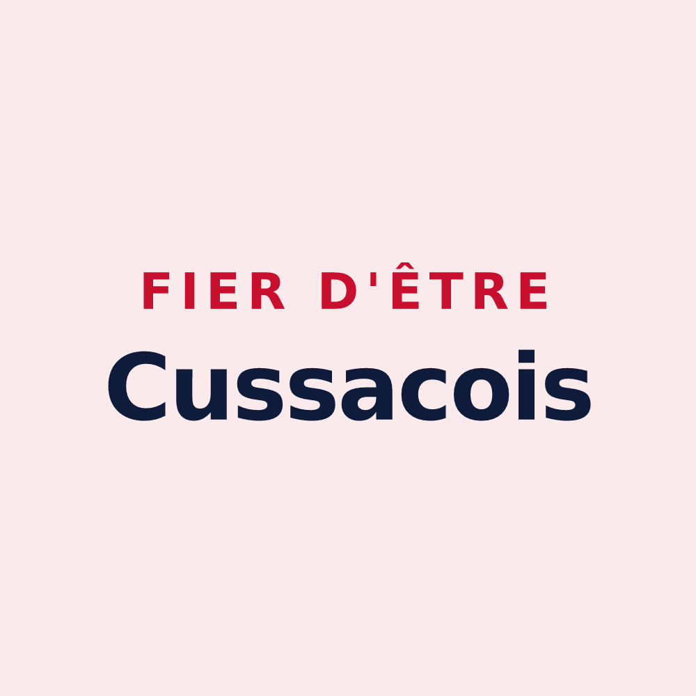 Magnet « Fier d'être Cussacois » — design pour Cussac