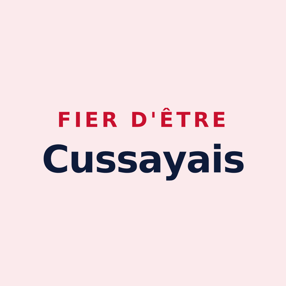Magnet « Fier d'être Cussayais » — design pour Cussay