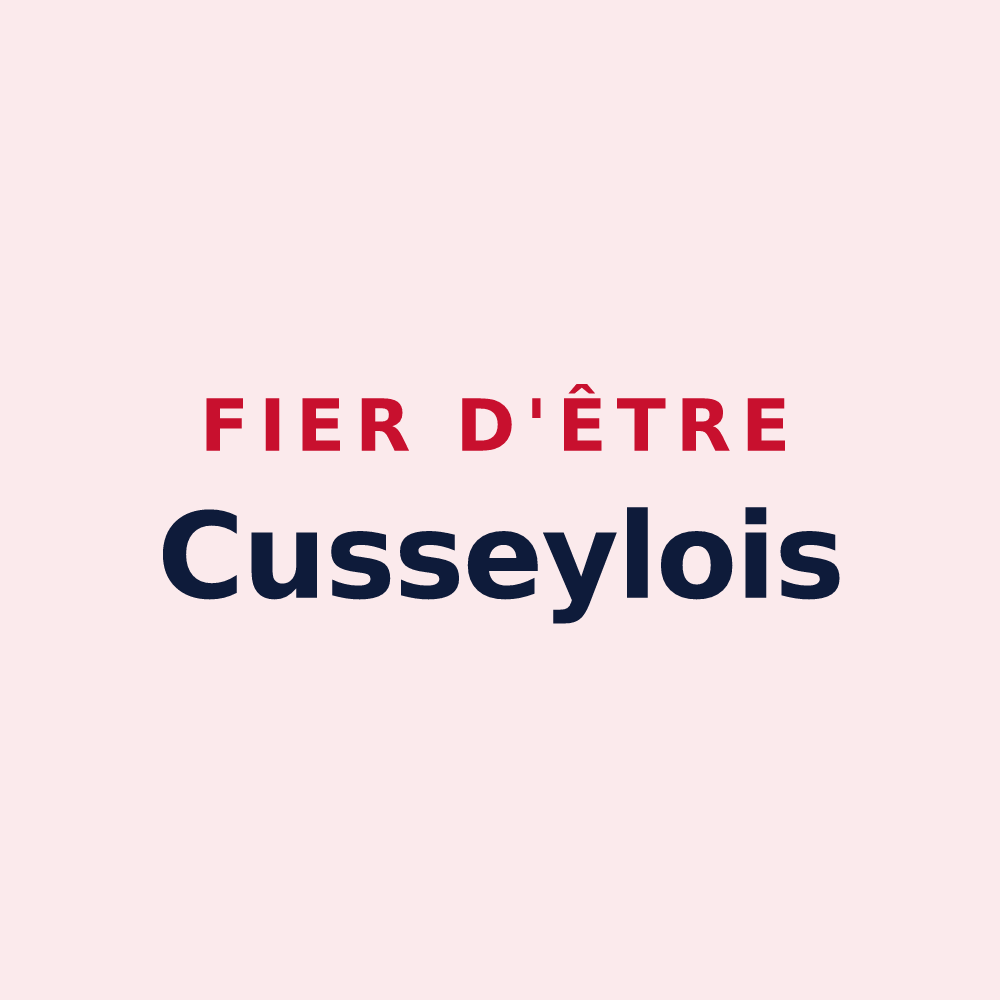 Magnet « Fier d'être Cusseylois » — design pour Cussey-sur-l'Ognon