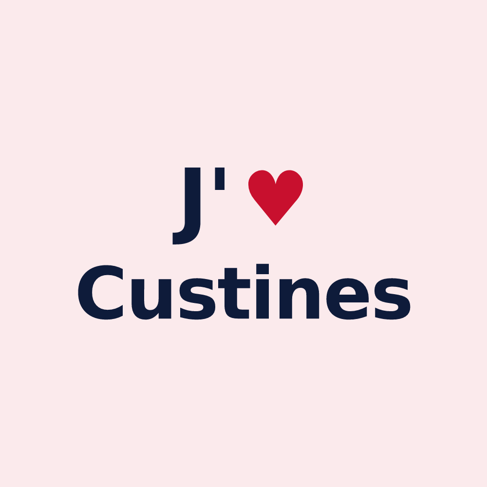 Magnet personnalisé Custines — design J'aime Custines
