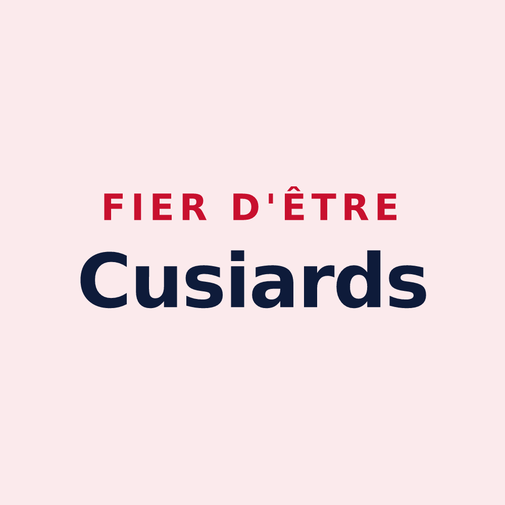 Magnet « Fier d'être Cusiards » — design pour Cusy