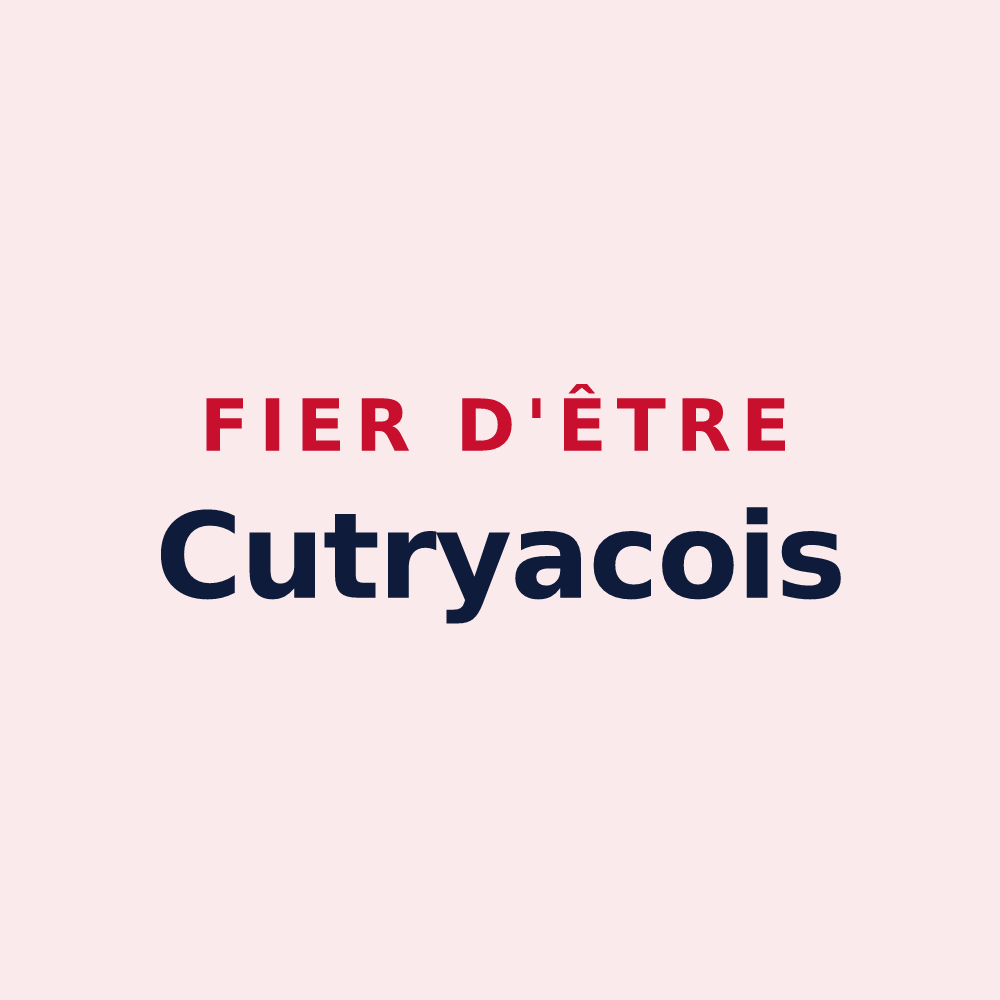 Magnet « Fier d'être Cutryacois » — design pour Cutry