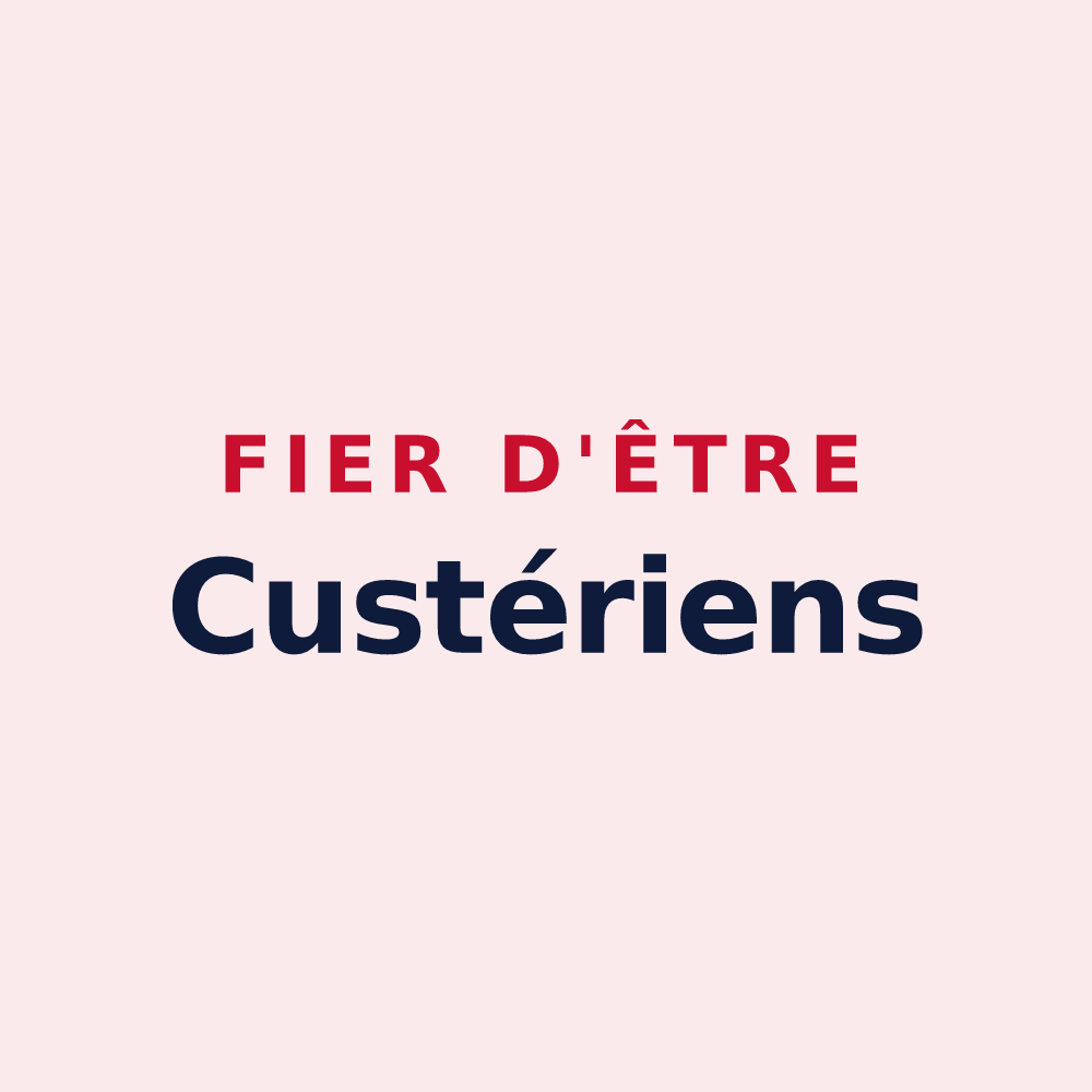 Magnet « Fier d'être Custériens » — design pour Cutry