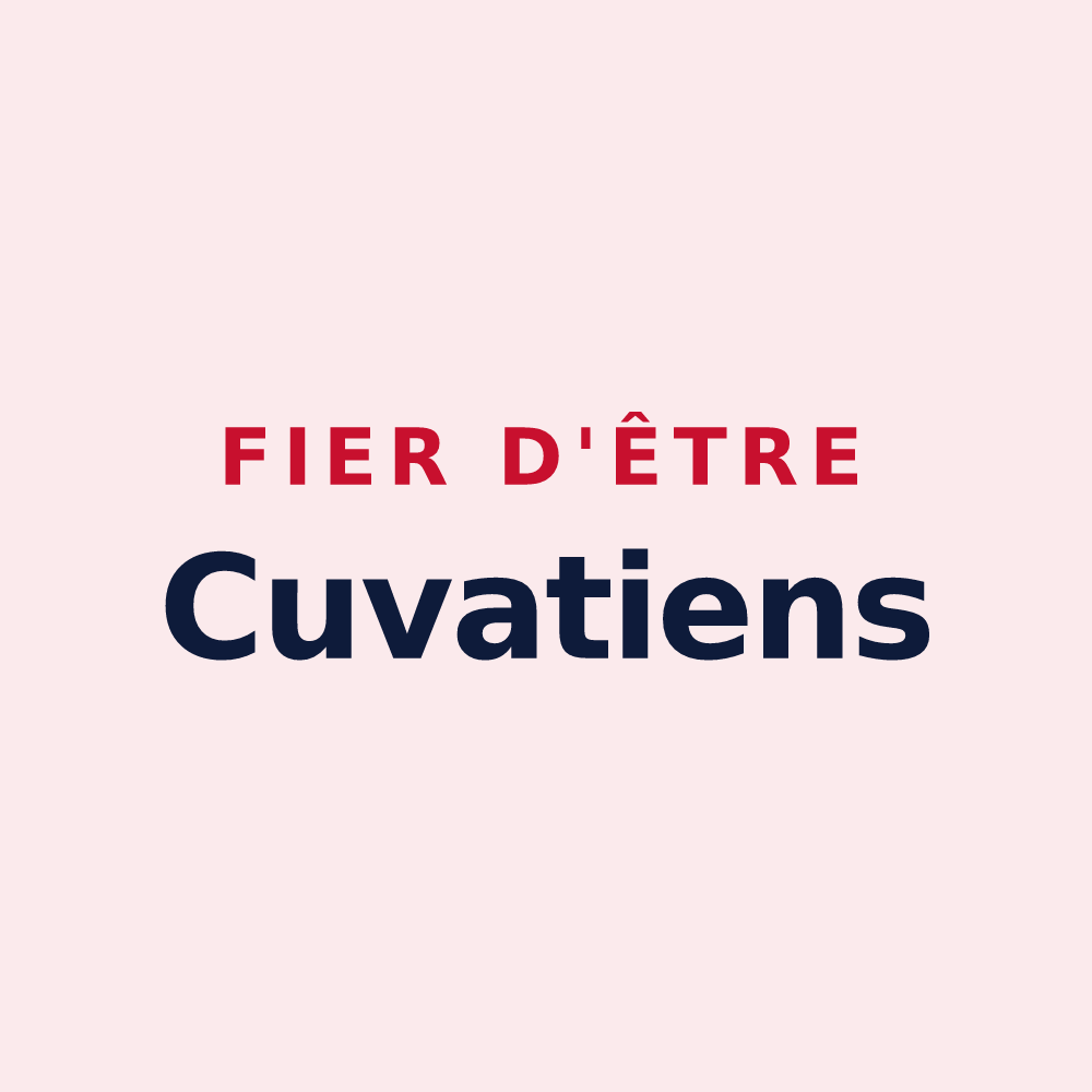 Magnet « Fier d'être Cuvatiens » — design pour Cuvat