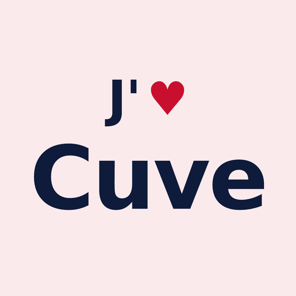 Magnet personnalisé Cuve — design J'aime Cuve