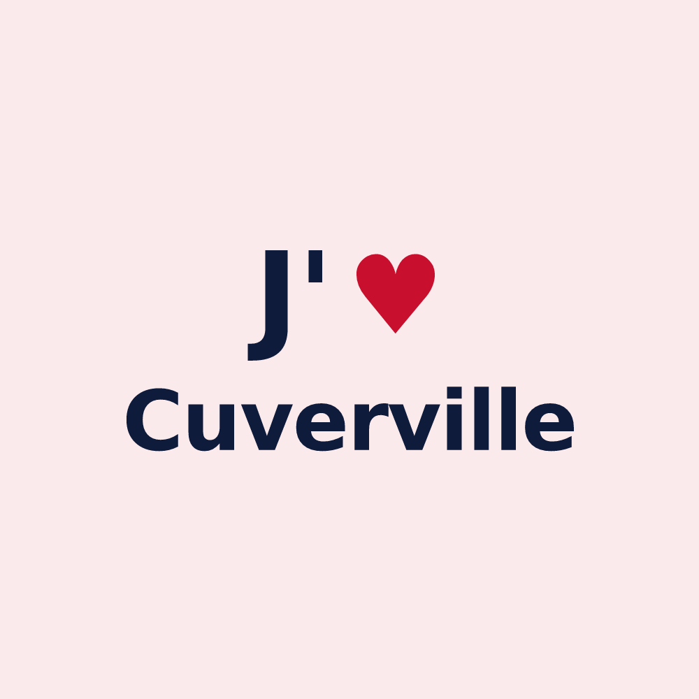 Magnet personnalisé Cuverville — design J'aime Cuverville