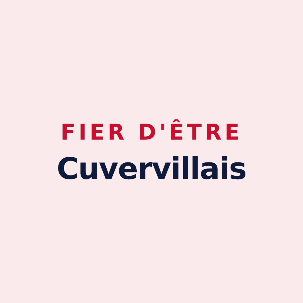 Magnet « Fier d'être Cuvervillais » — design pour Cuverville