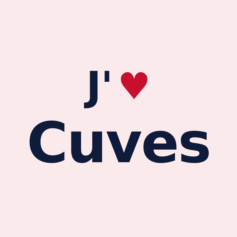 Magnet personnalisé Cuves — design J'aime Cuves