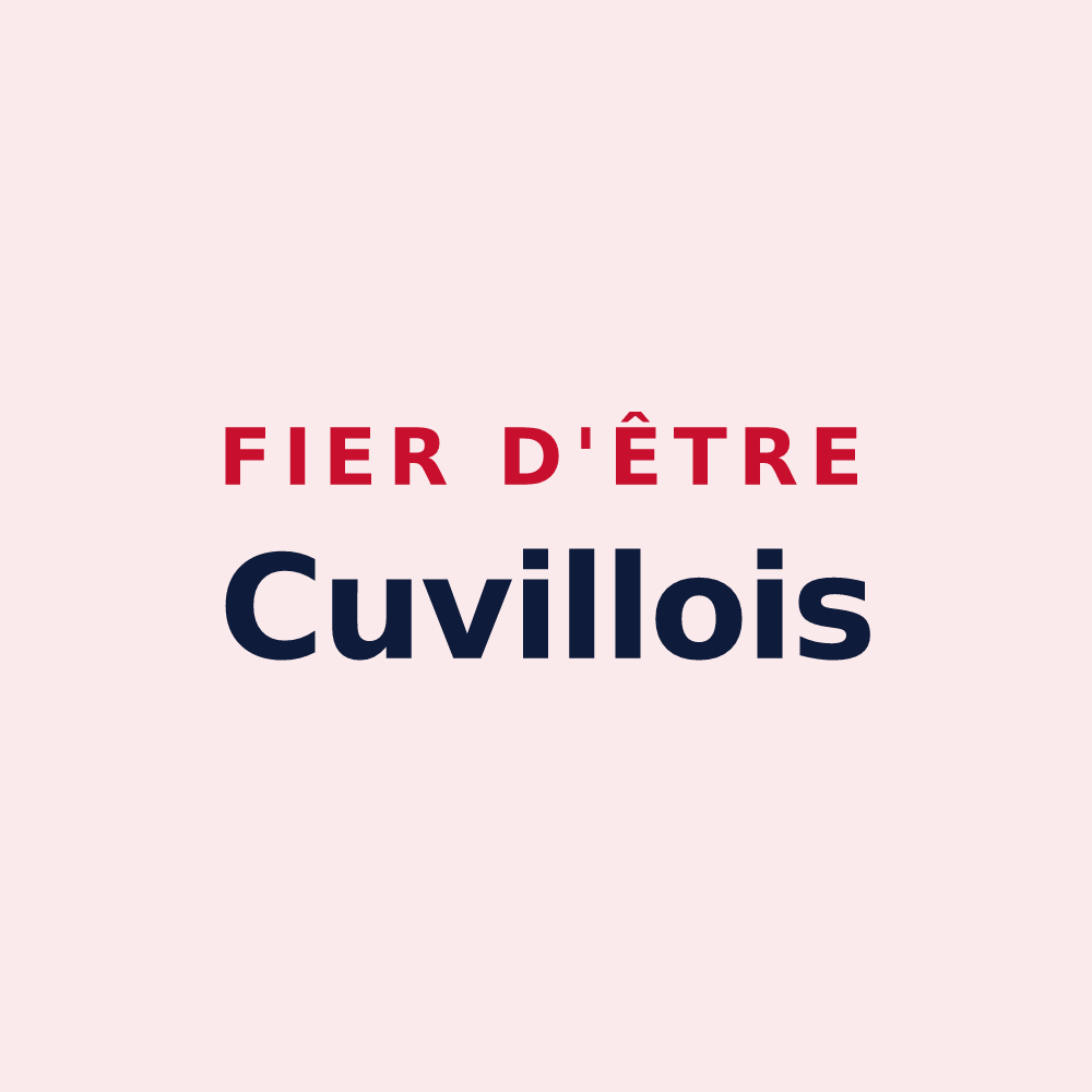 Magnet « Fier d'être Cuvillois » — design pour Cuvilly