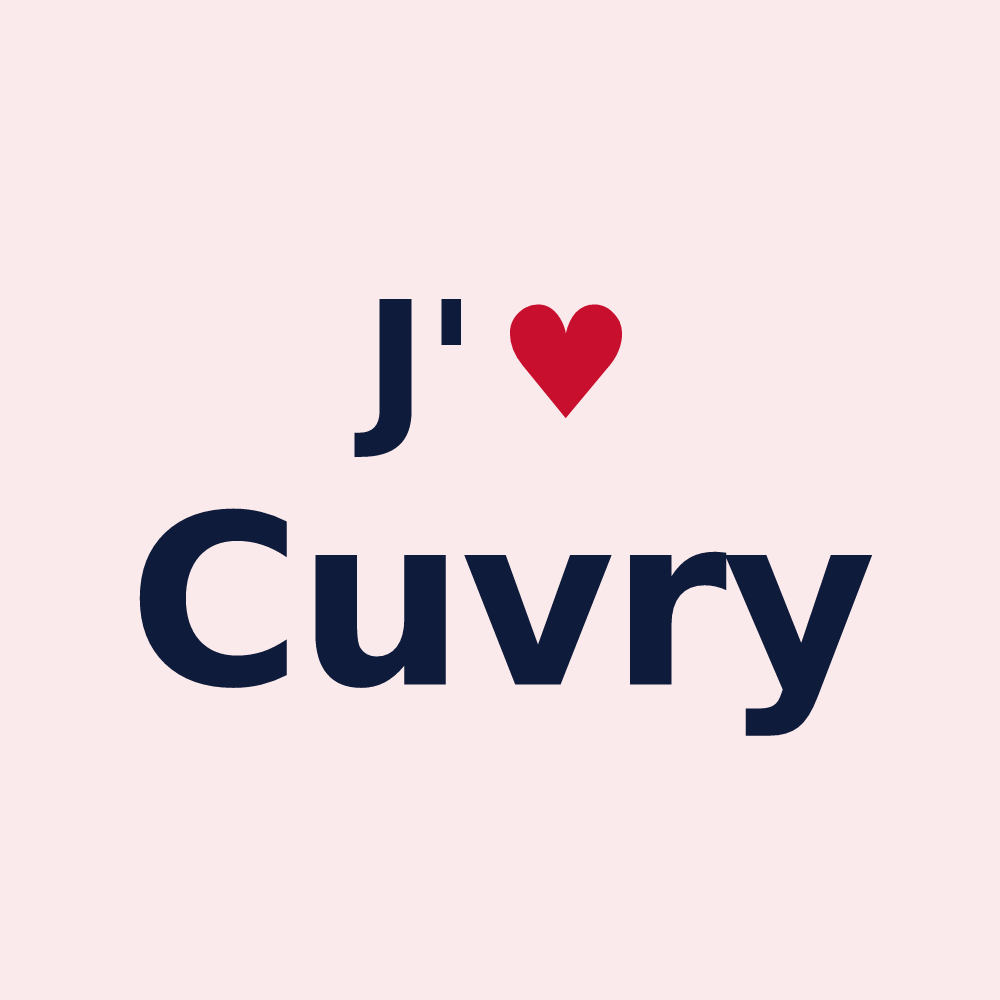 Magnet personnalisé Cuvry — design J'aime Cuvry
