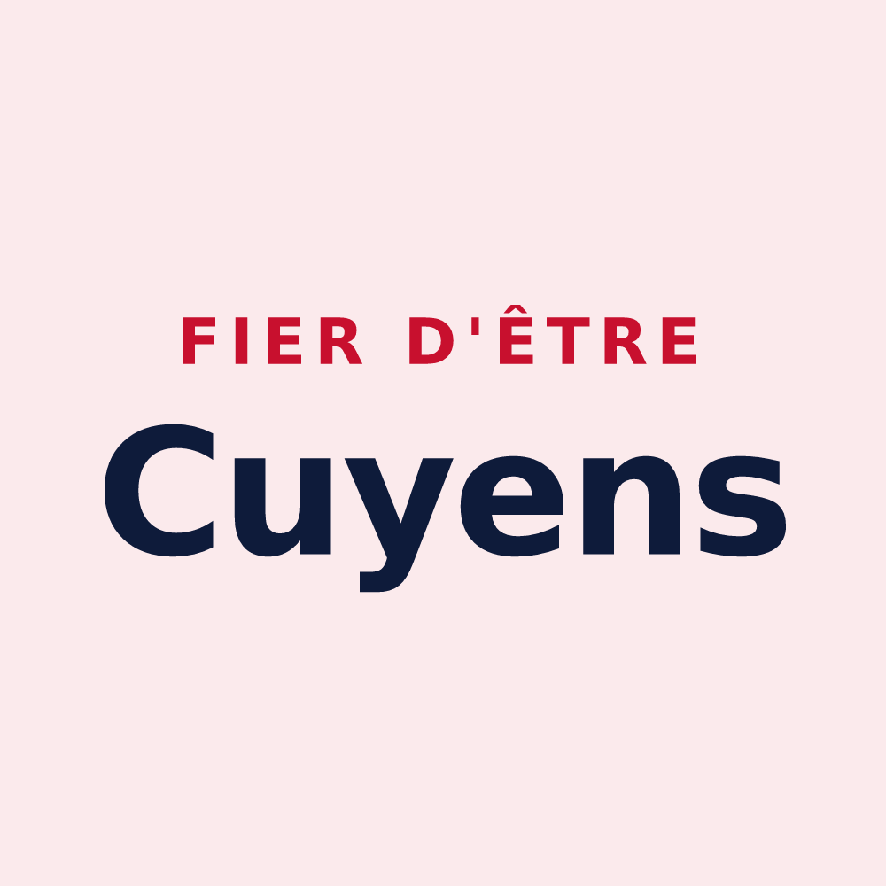 Magnet « Fier d'être Cuyens » — design pour Cuy