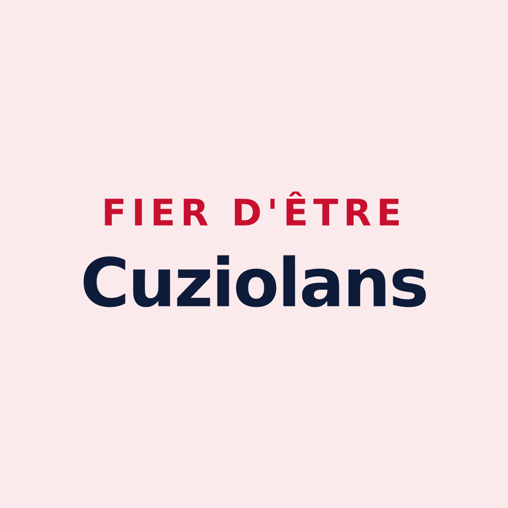 Magnet « Fier d'être Cuziolans » — design pour Cuzieu