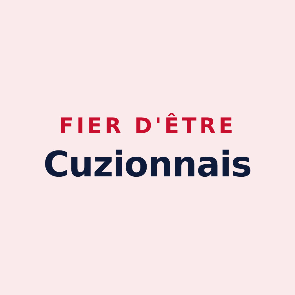 Magnet « Fier d'être Cuzionnais » — design pour Cuzion