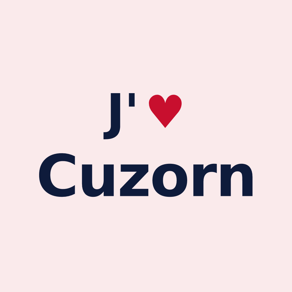 Magnet personnalisé Cuzorn — design J'aime Cuzorn