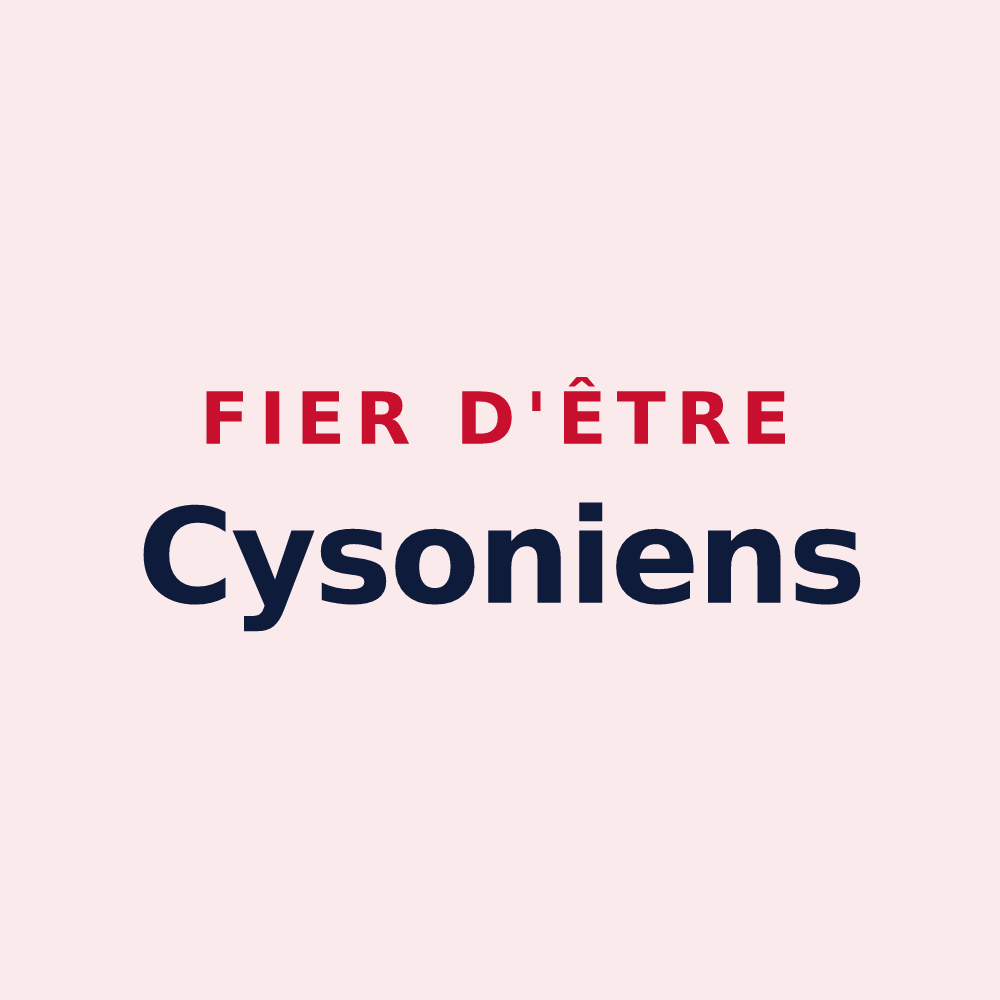 Magnet « Fier d'être Cysoniens » — design pour Cysoing