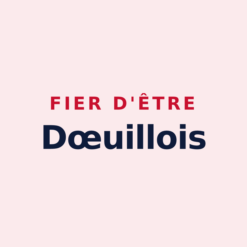 Magnet « Fier d'être Dœuillois » — design pour Dœuil-sur-le-Mignon