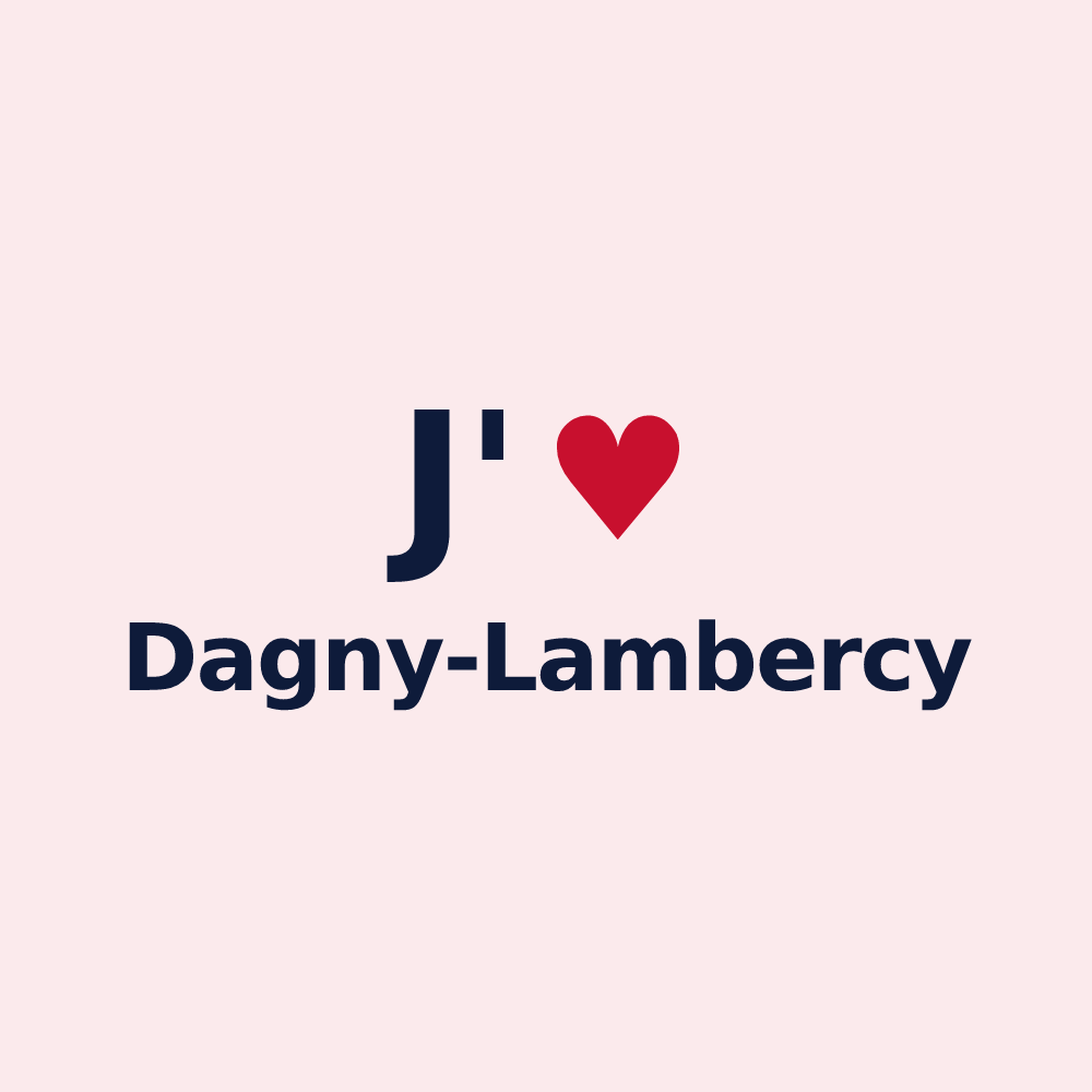 Magnet personnalisé Dagny-Lambercy — design J'aime Dagny-Lambercy