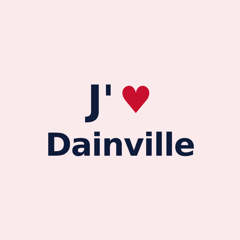 Magnet personnalisé Dainville — design J'aime Dainville