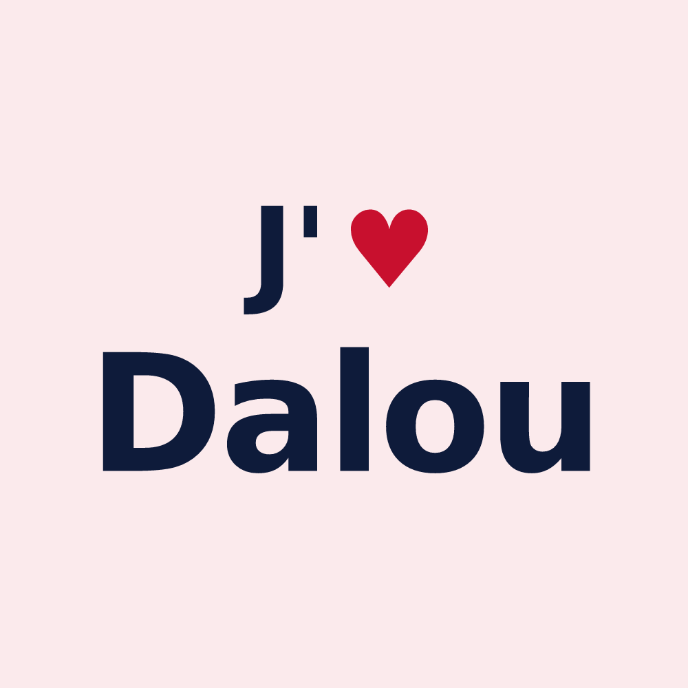 Magnet personnalisé Dalou — design J'aime Dalou