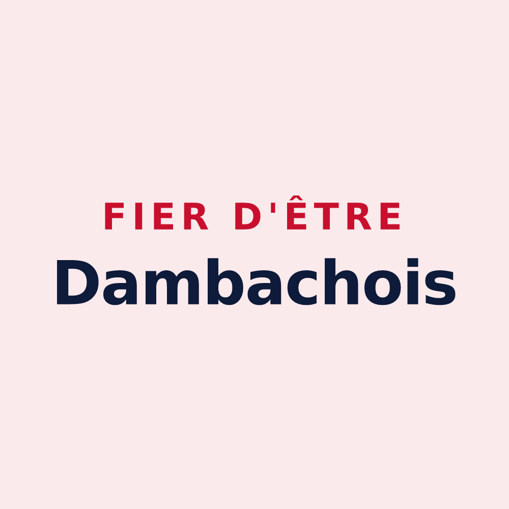 Magnet « Fier d'être Dambachois » — design pour Dambach-la-Ville