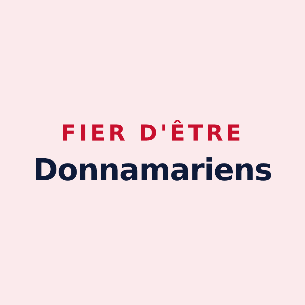 Magnet « Fier d'être Donnamariens » — design pour Dame-Marie-les-Bois
