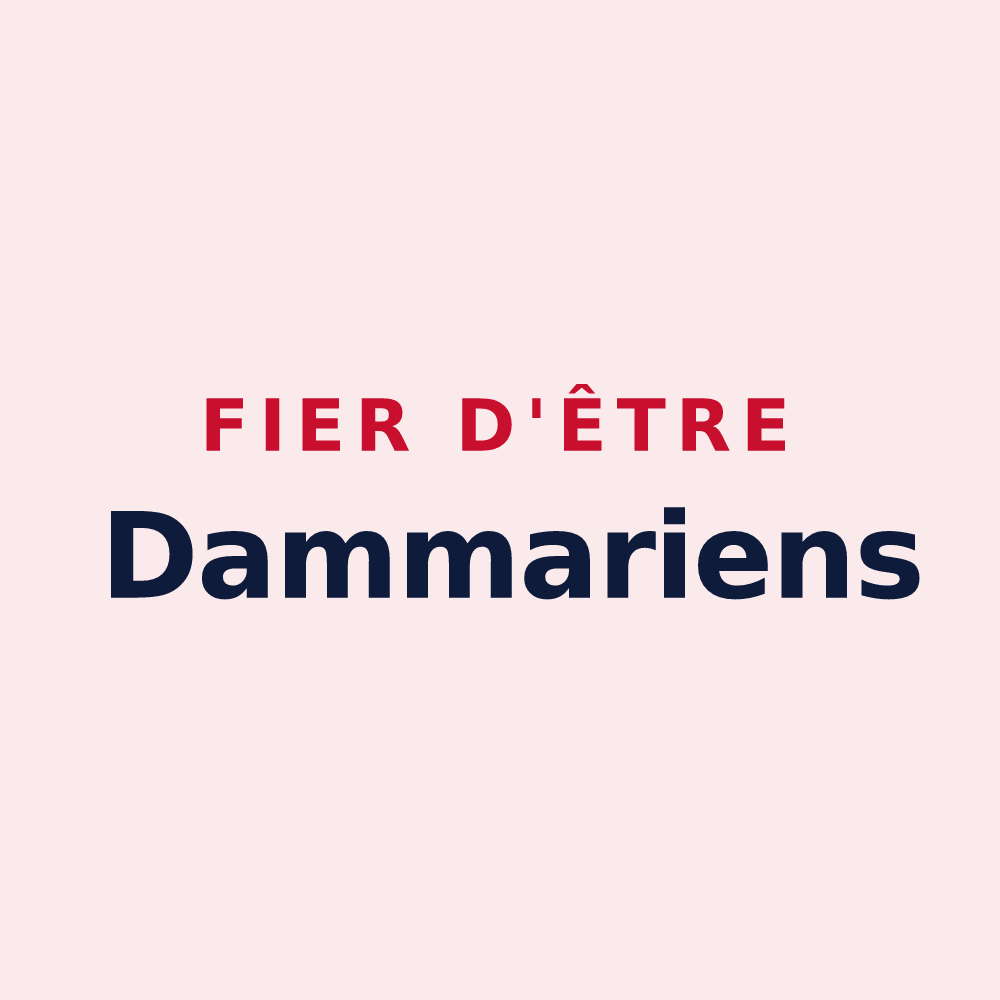 Magnet « Fier d'être Dammariens » — design pour Dammarie-en-Puisaye