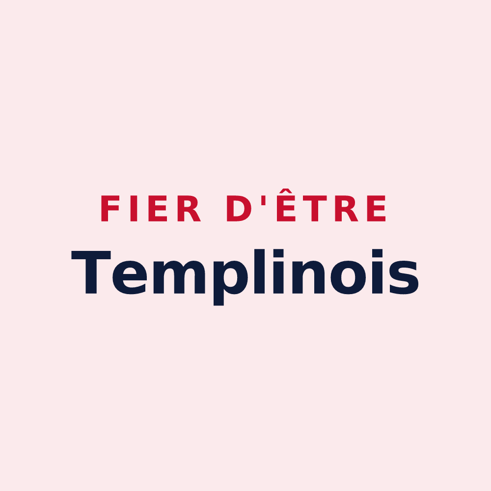 Magnet « Fier d'être Templinois » — design pour Dammartin-les-Templiers