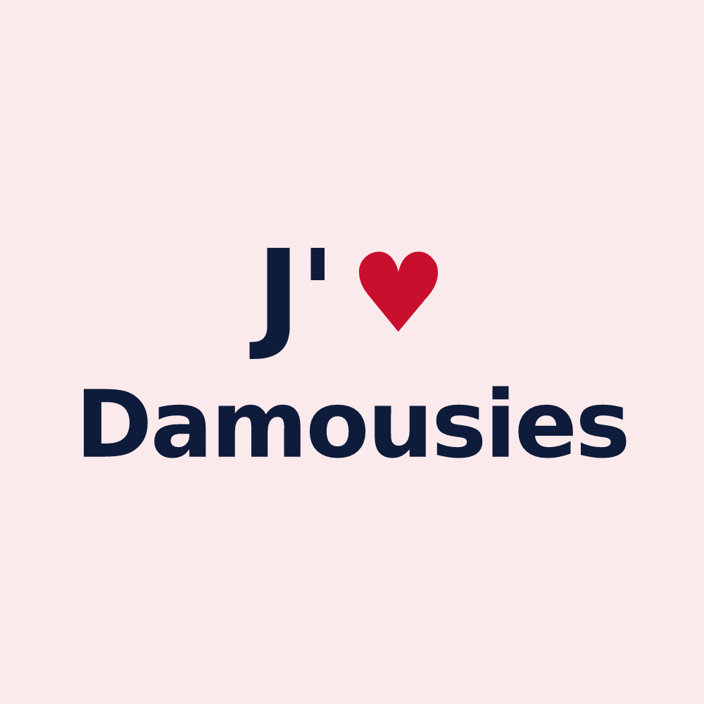 Magnet personnalisé Damousies — design J'aime Damousies