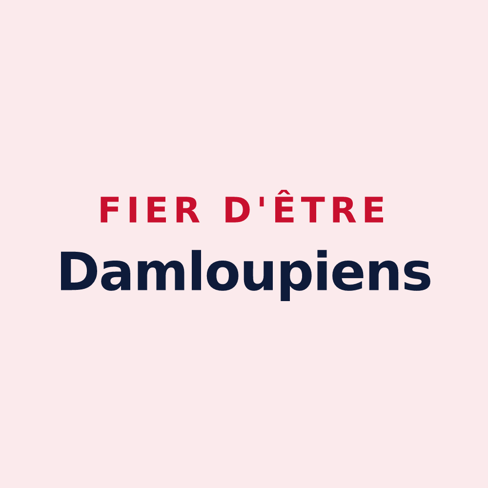 Magnet « Fier d'être Damloupiens » — design pour Dampleux