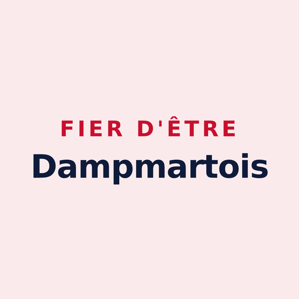 Magnet « Fier d'être Dampmartois » — design pour Dampmart
