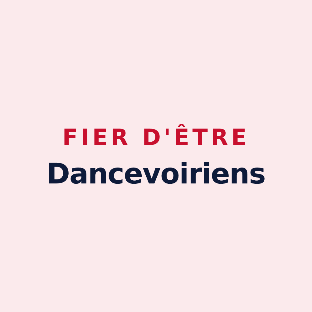 Magnet « Fier d'être Dancevoiriens » — design pour Dancevoir