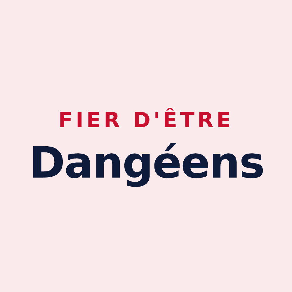 Magnet « Fier d'être Dangéens » — design pour Dangé-Saint-Romain