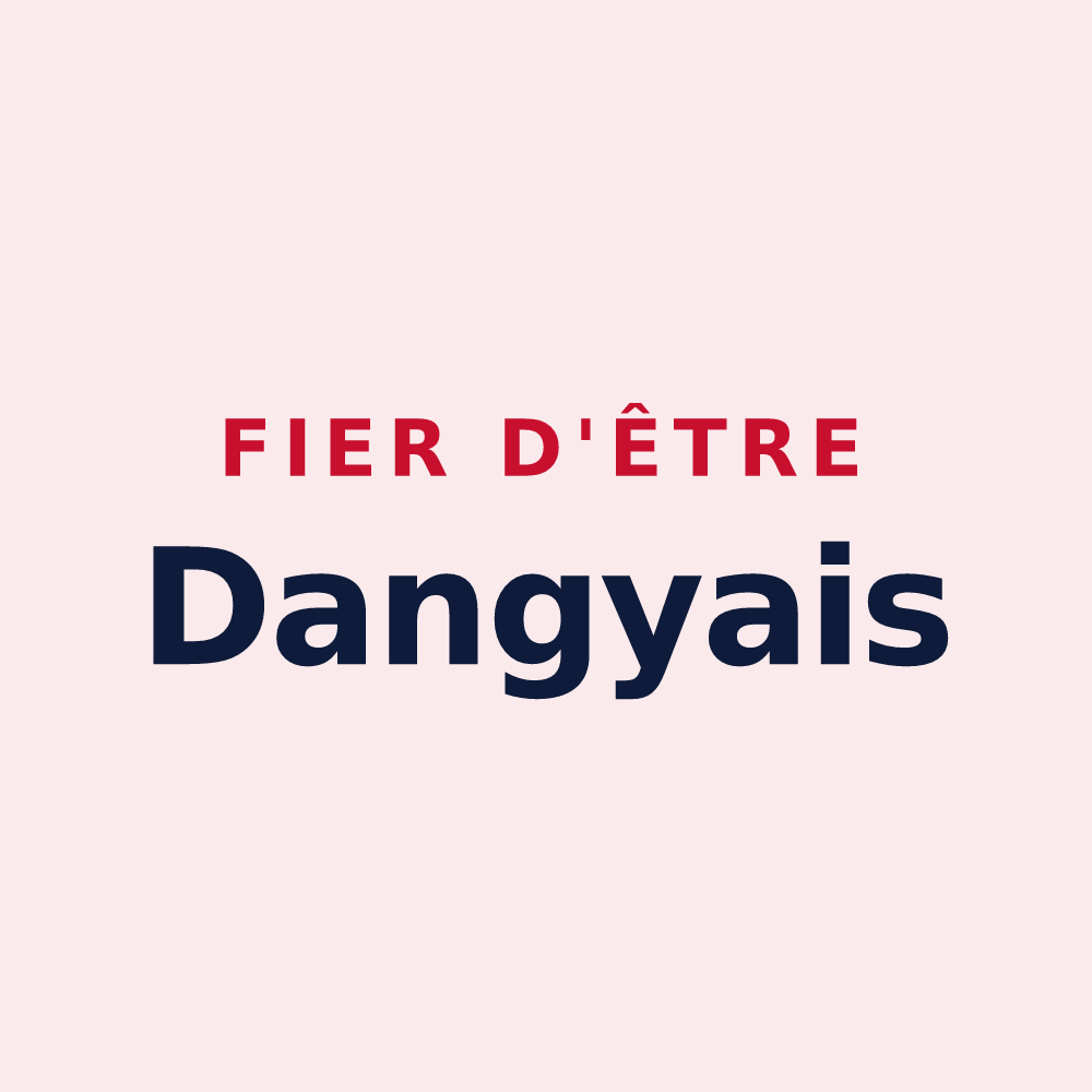 Magnet « Fier d'être Dangyais » — design pour Dangy
