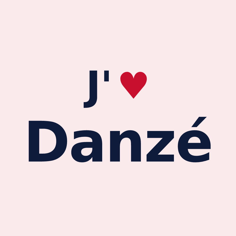 Magnet personnalisé Danzé — design J'aime Danzé
