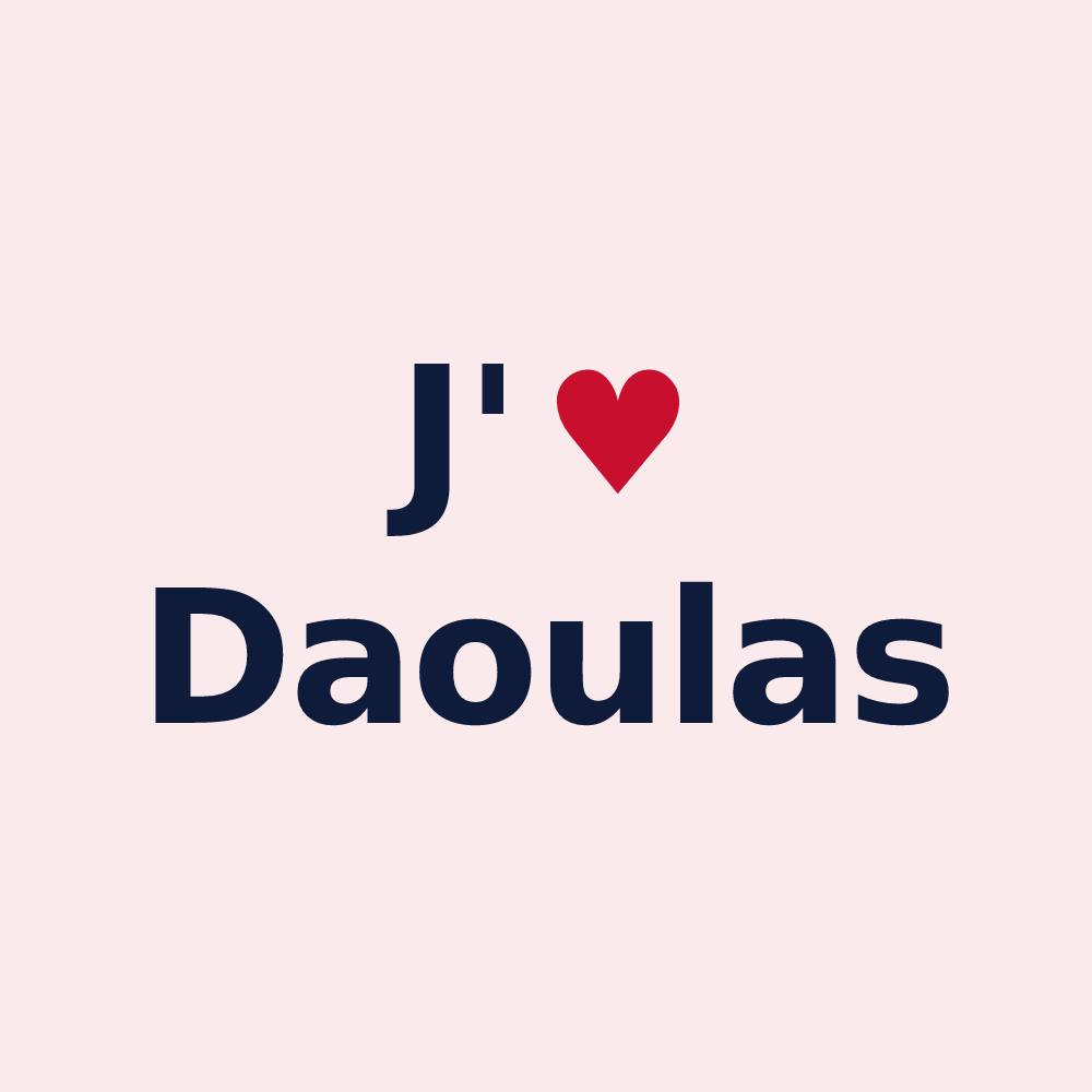 Magnet personnalisé Daoulas — design J'aime Daoulas