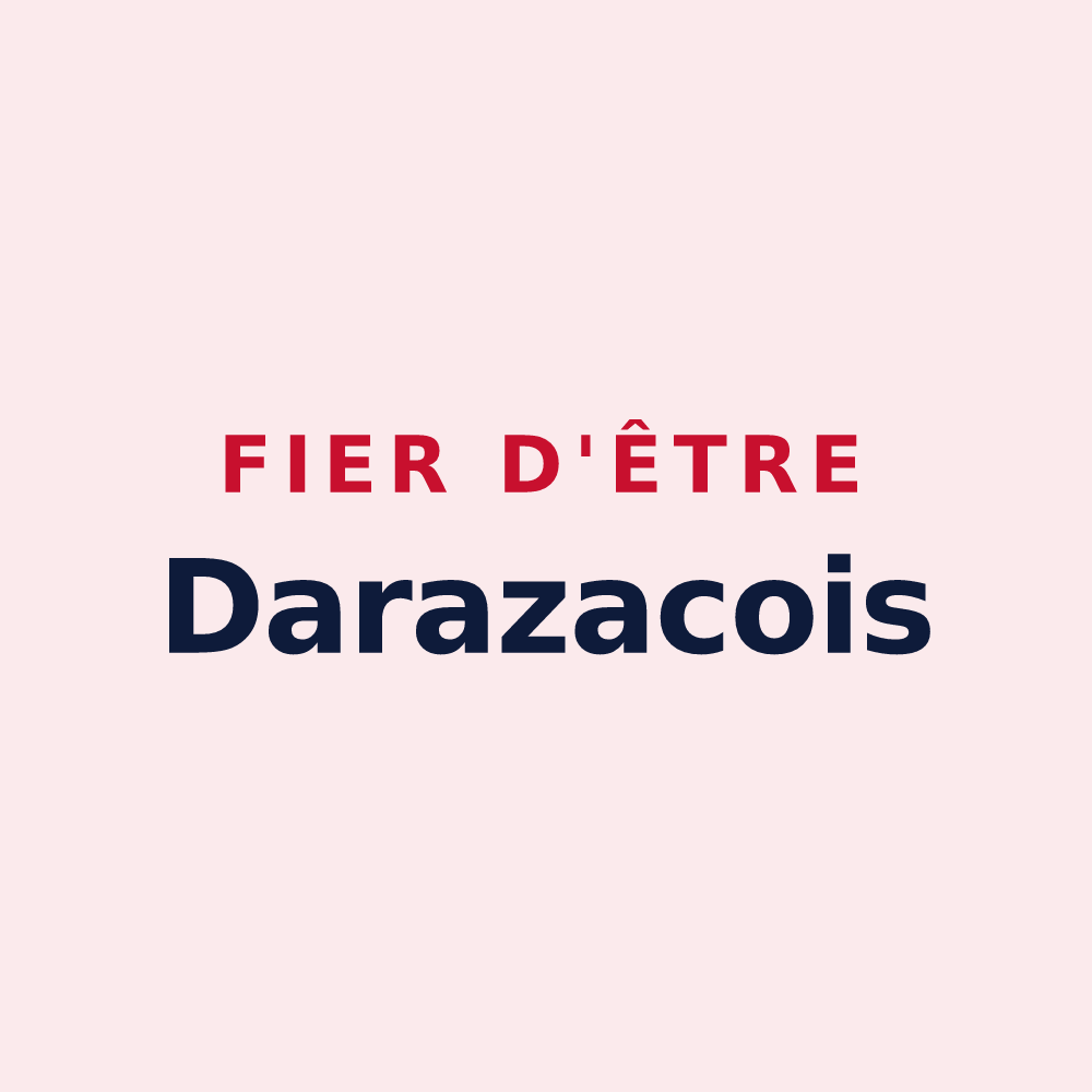 Magnet « Fier d'être Darazacois » — design pour Darazac