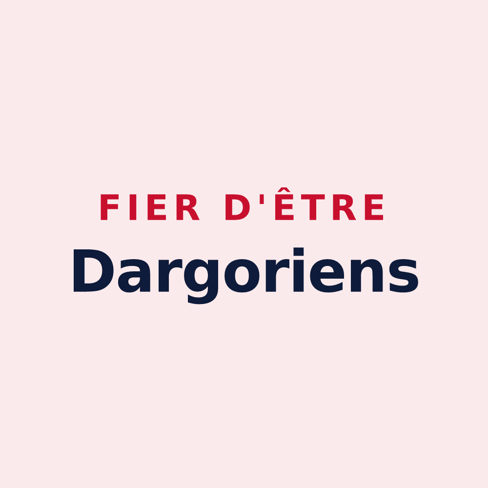 Magnet « Fier d'être Dargoriens » — design pour Dargoire