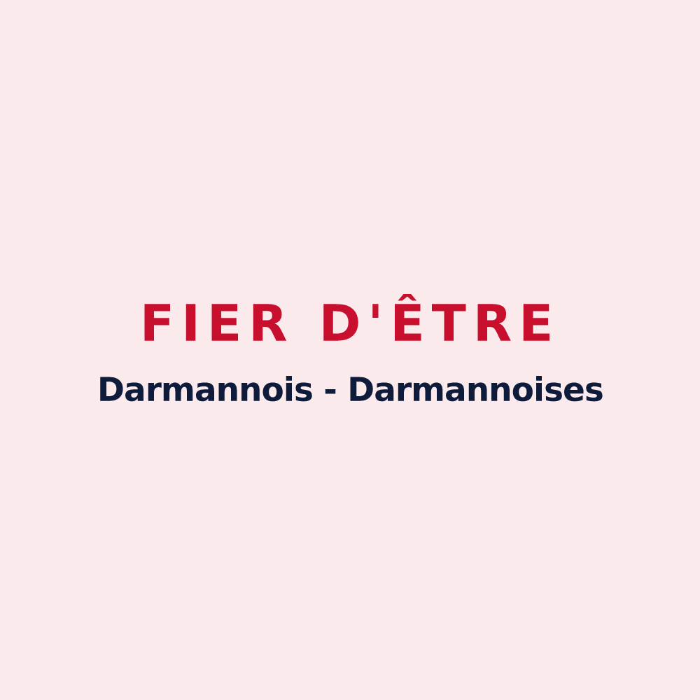Magnet « Fier d'être Darmannois - Darmannoises » — design pour Darmannes