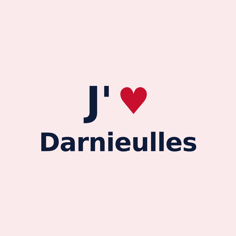 Magnet personnalisé Darnieulles — design J'aime Darnieulles