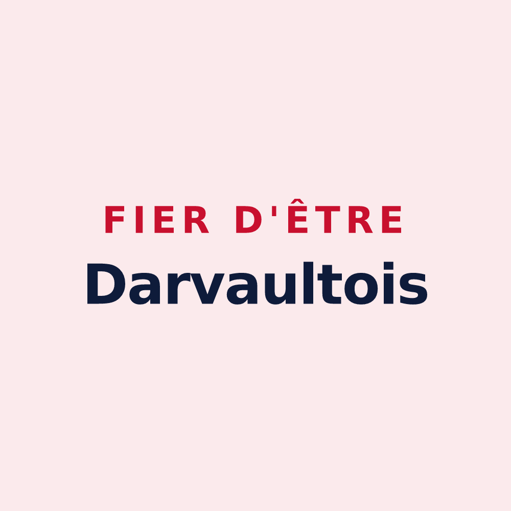 Magnet « Fier d'être Darvaultois » — design pour Darvault