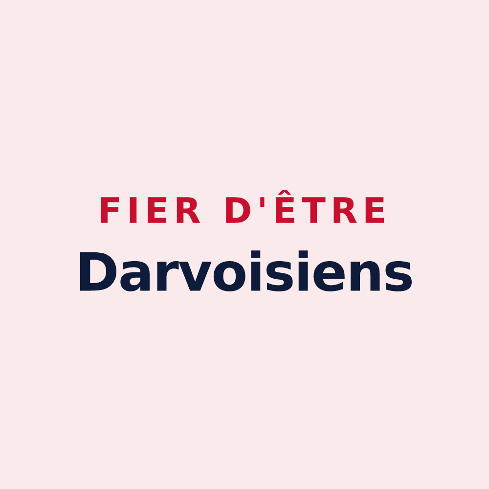 Magnet « Fier d'être Darvoisiens » — design pour Darvoy