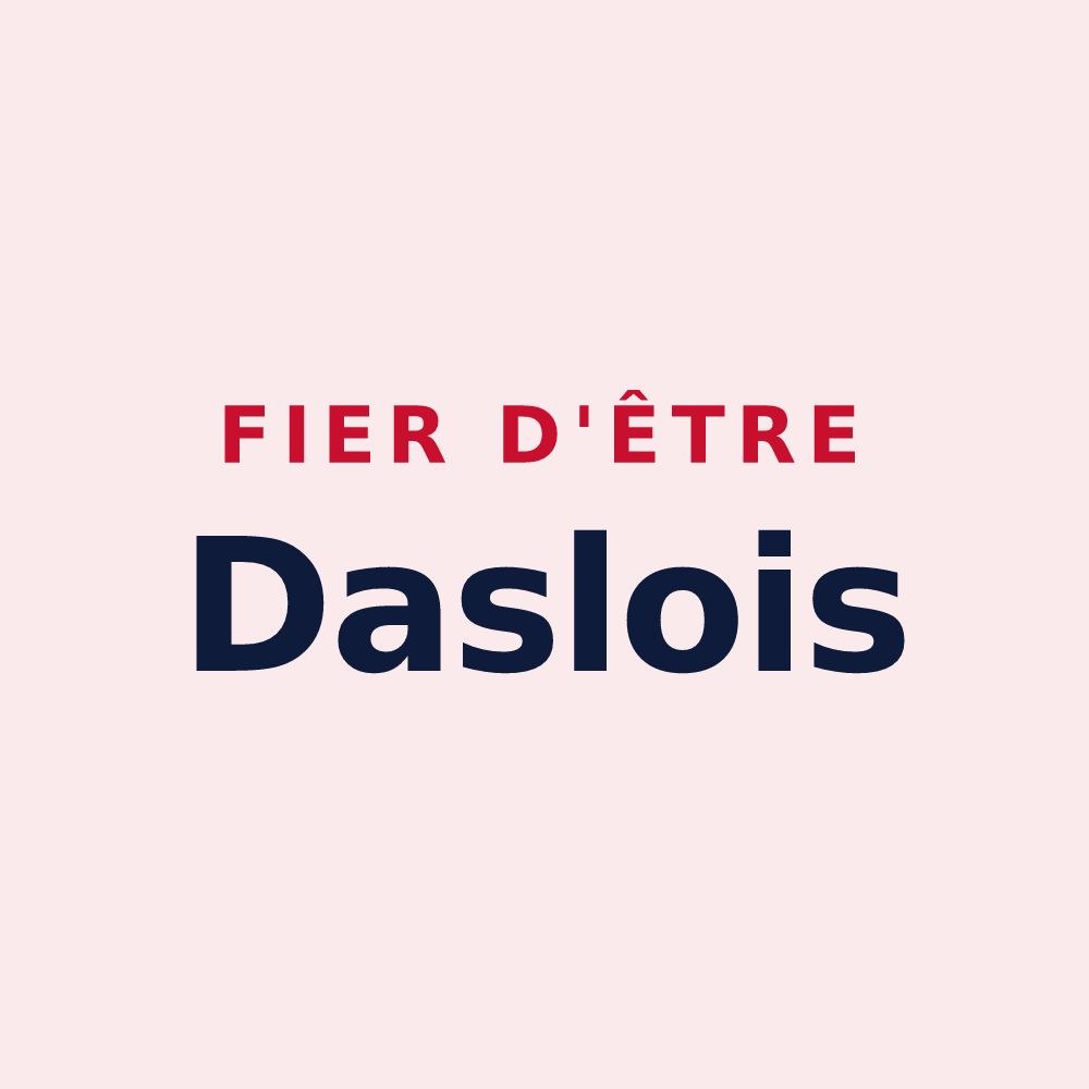 Magnet « Fier d'être Daslois » — design pour Dasle