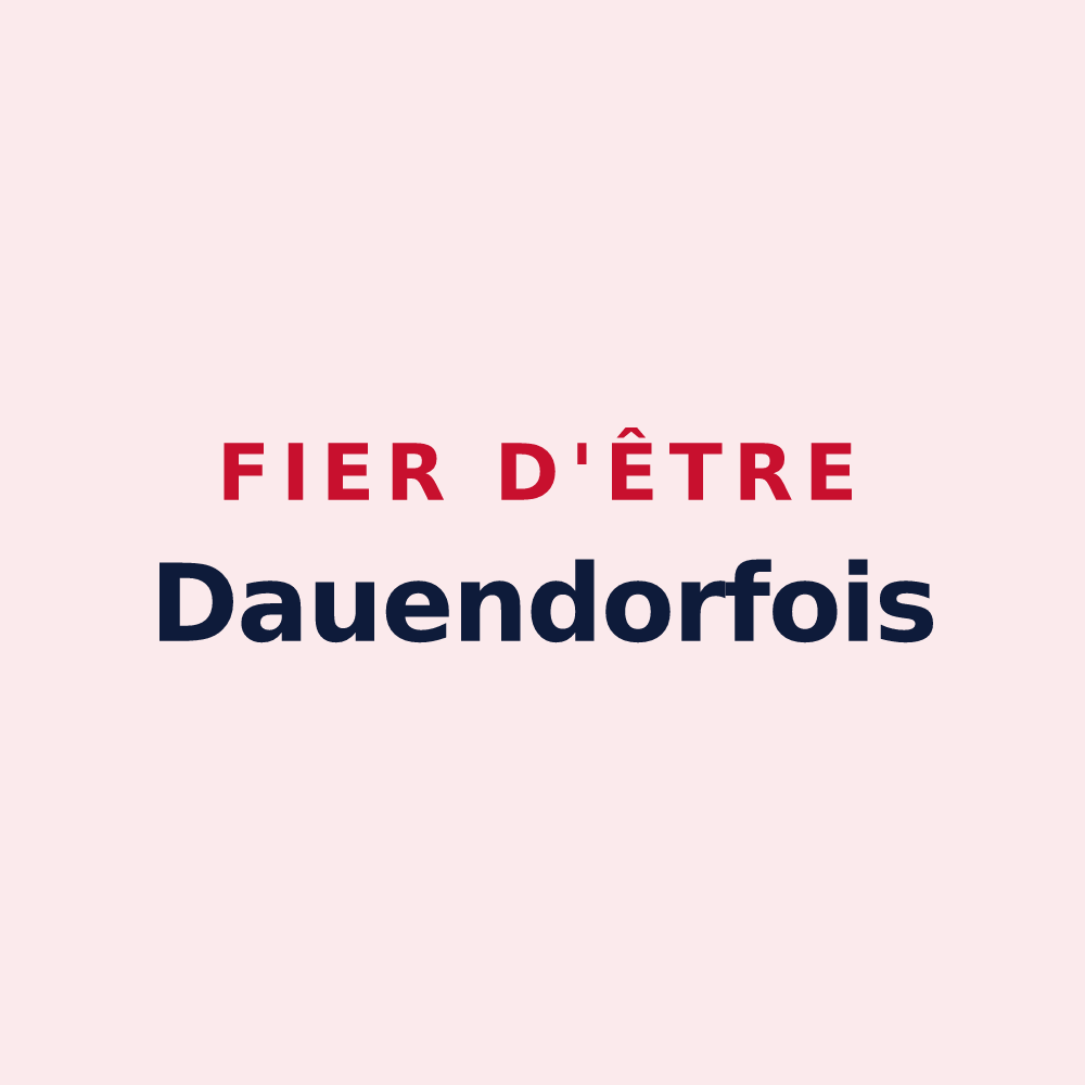 Magnet « Fier d'être Dauendorfois » — design pour Dauendorf