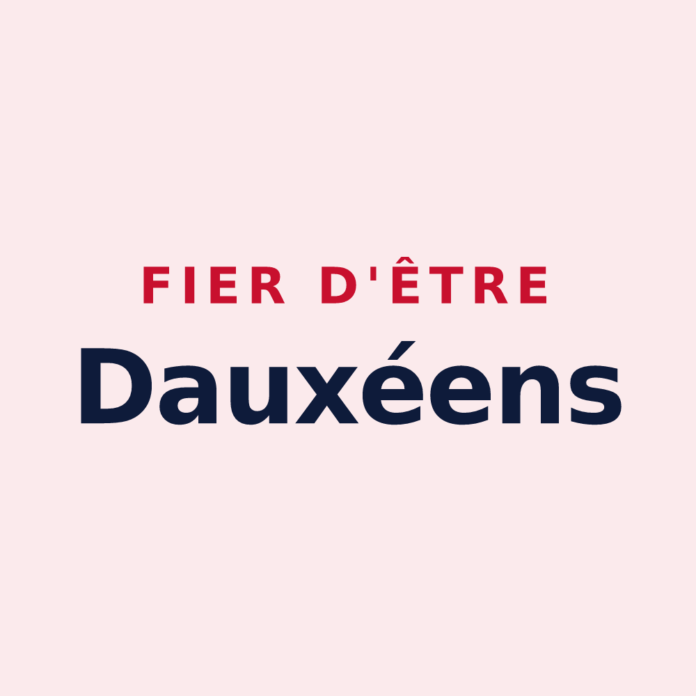 Magnet « Fier d'être Dauxéens » — design pour Daux