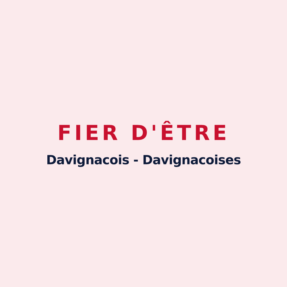 Magnet « Fier d'être Davignacois - Davignacoises » — design pour Davignac