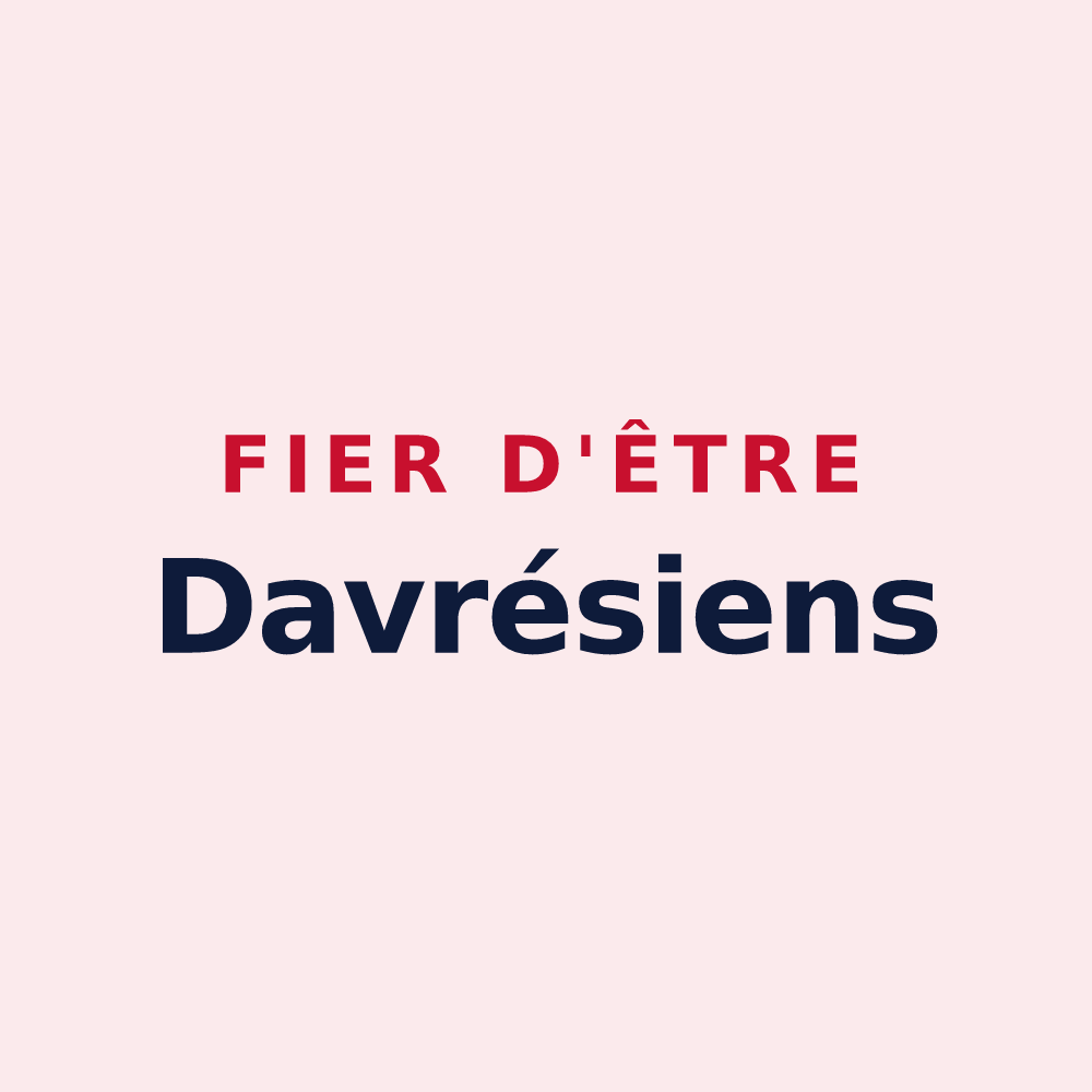 Magnet « Fier d'être Davrésiens » — design pour Davrey