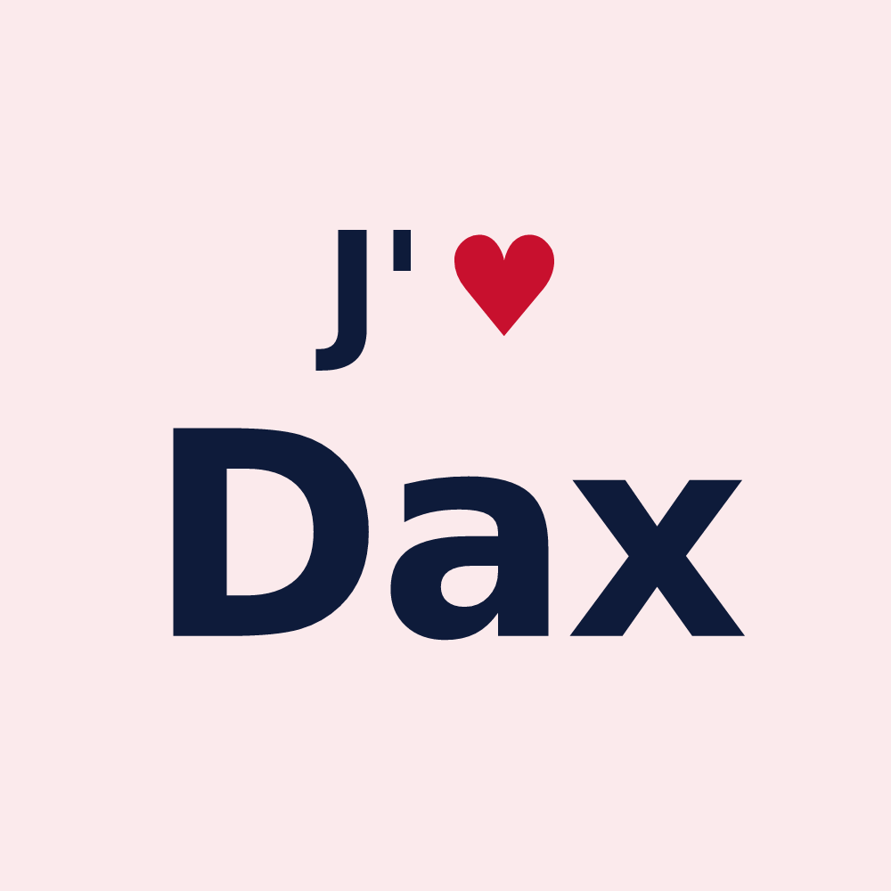 Magnet personnalisé Dax — design J'aime Dax