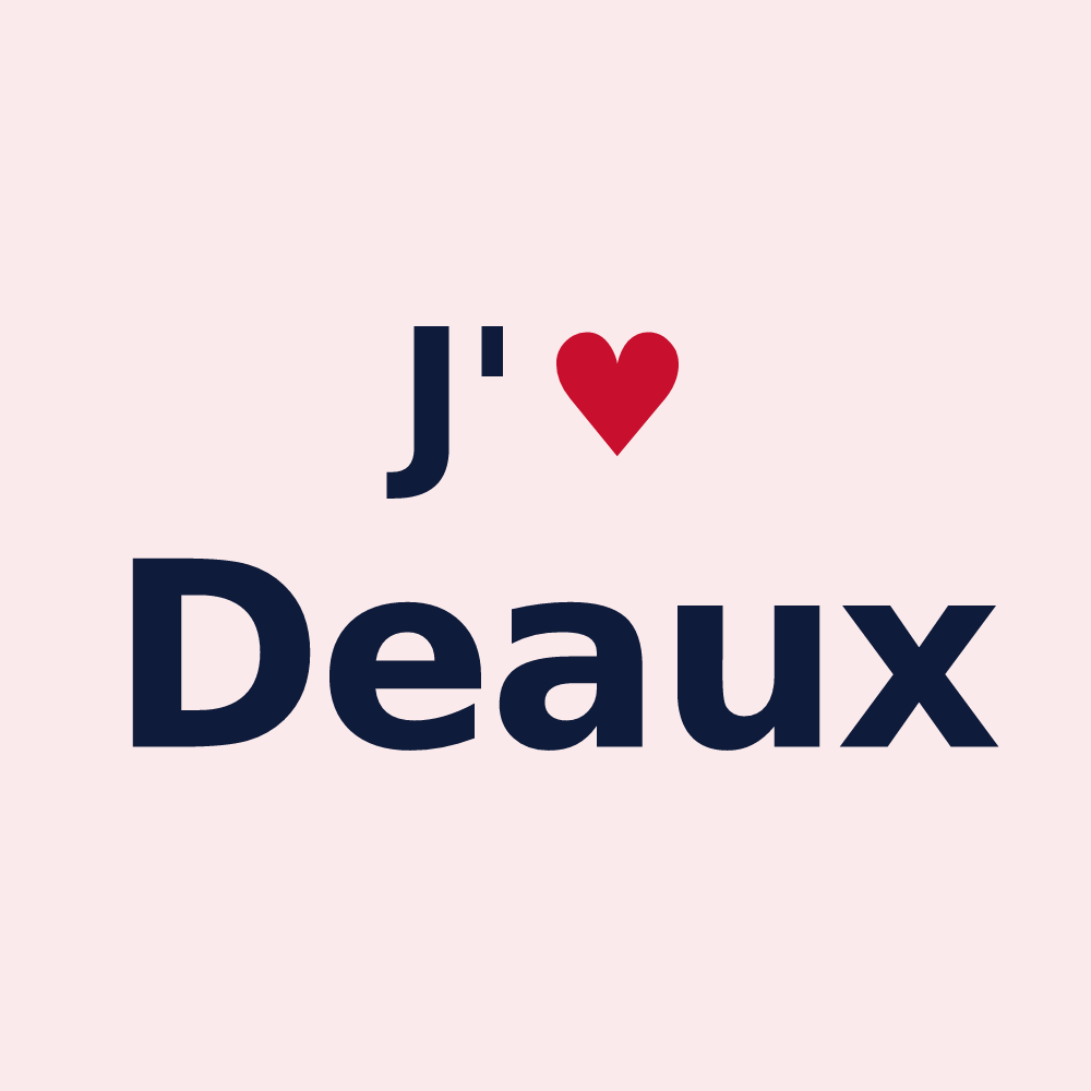 Magnet personnalisé Deaux — design J'aime Deaux