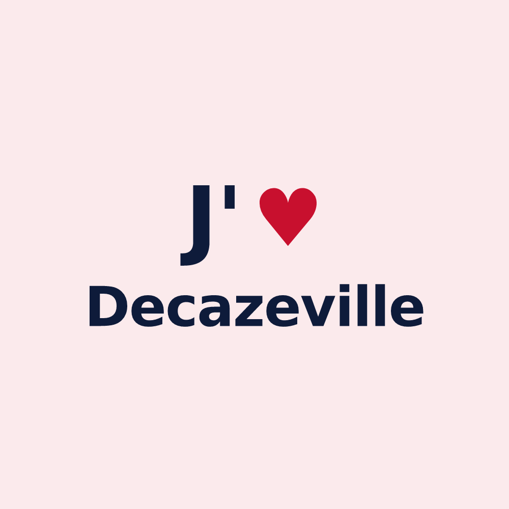 Magnet personnalisé Decazeville — design J'aime Decazeville